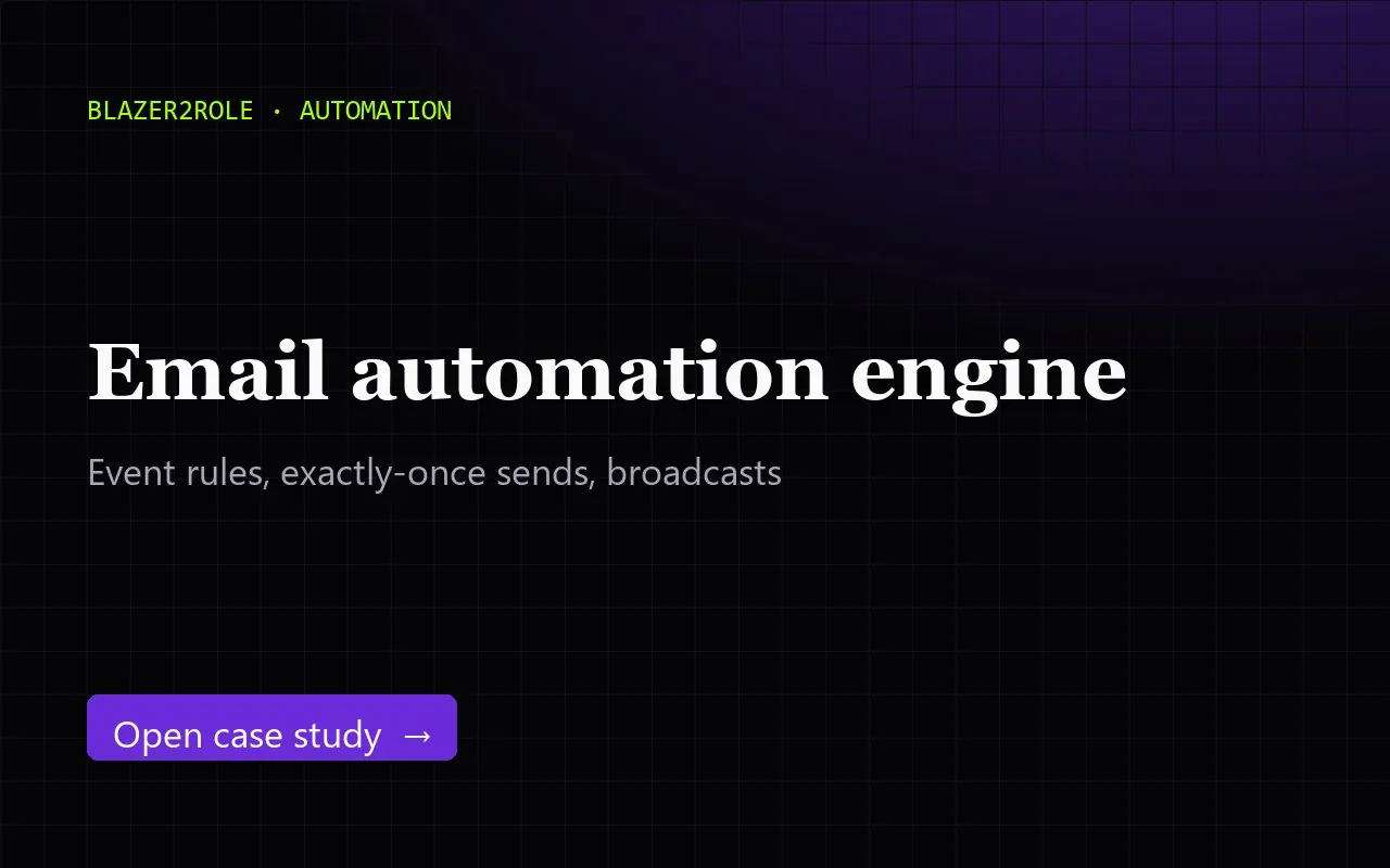 Email automation engine