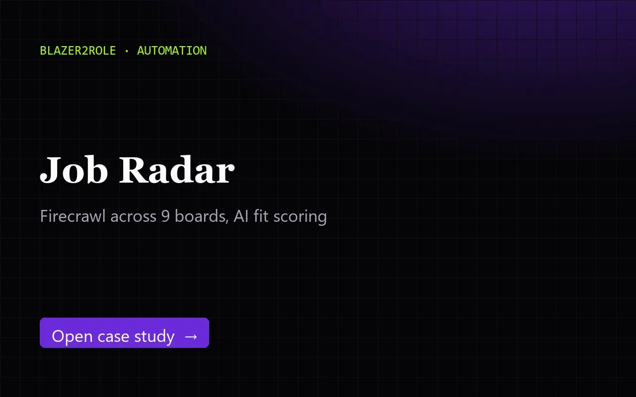 Job Radar